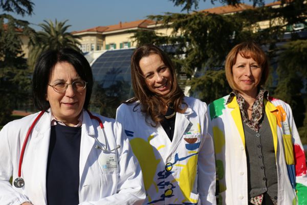 8 marzo al Meyer - Foto del direttore sanitario Francesca Bellini, il coordinatore scientifico Chiara Azzari e il direttore dell'area delle professioni sanitarie, Patrizia Mondini