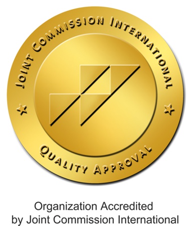 Logo accreditamento internazionale dalla Joint Commission International (JCI) come Academic Medical Center Hospital