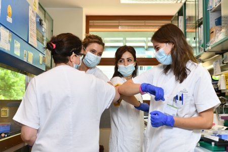 Foto personale in laboratorio