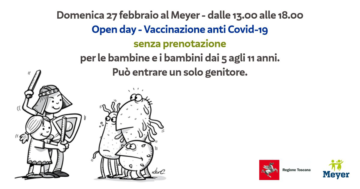 Manifesto Openday Meyer Vaccinazione anti Covid-19 Meyer