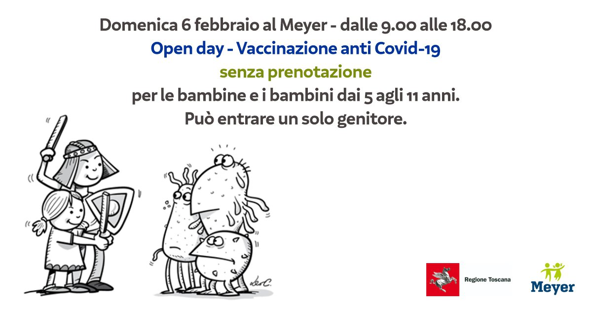 Manifesto Openday Meyer Vaccinazione anti Covid-19 Meyer