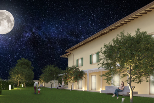 Rendering dell'hospice Casa Marta