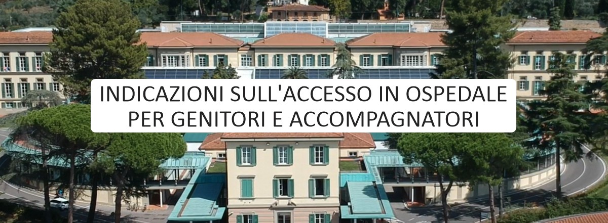 Indicazioni sull’accesso in ospedale per genitori e accompagnatori (01/01/2023)